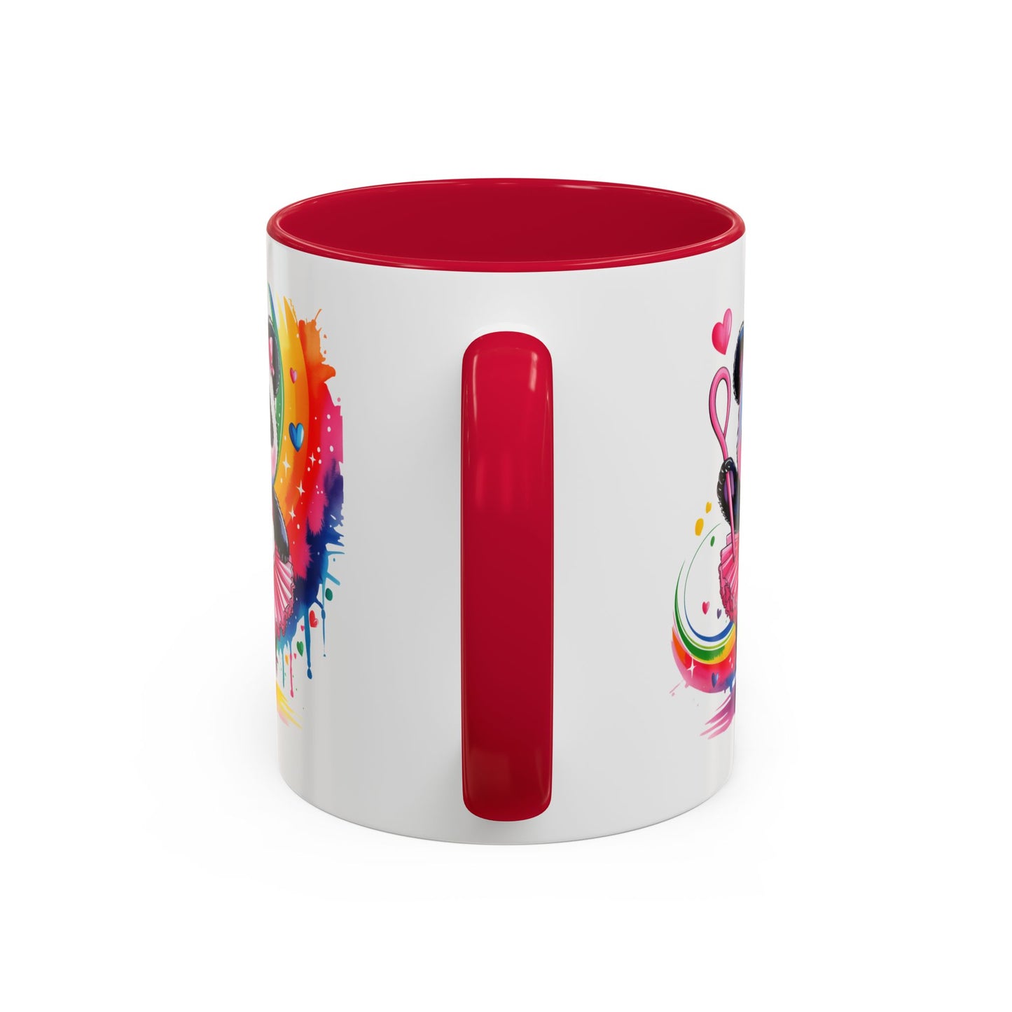 Mug Panda Danseuse Ballet – Tasse Kawaii avec Tutu Rose et Arc-en-ciel – Cadeau Original 325ml