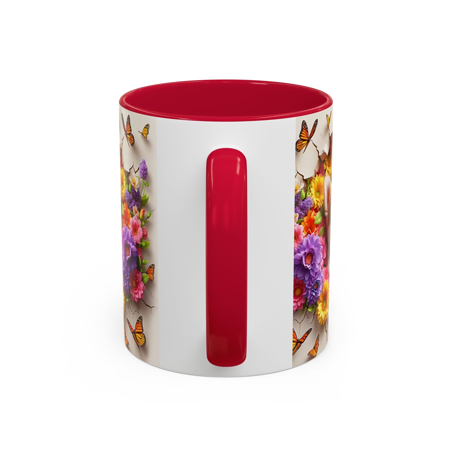 Mug Chihuahua Kawaii – Tasse Petit Chien avec Fleurs Colorées et Papillons – Cadeau Amoureux des Chiens 325ml