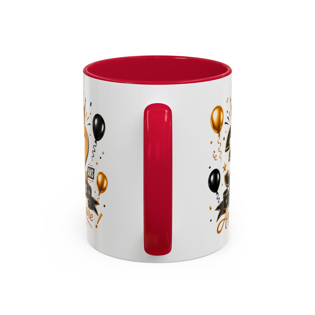 Mug Joyeux 32 Ans – Tasse Anniversaire 32 Ans – Cadeau Original pour Femme Homme – Idée Cadeau 32e Anniversaire Noir Bleu Rouge