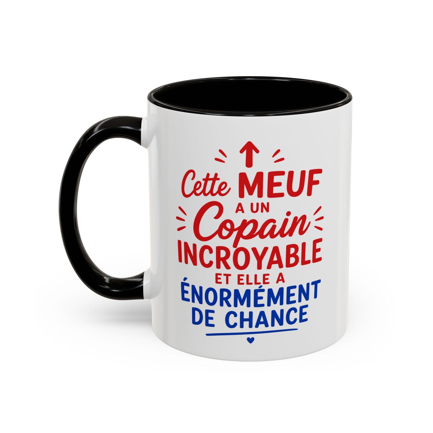 Tasse Cette Meuf A Un Copain Incroyable Et Elle A Énormément De Chance – Mug Humour Couple – Cadeau Petite Amie Amoureux 325ml
