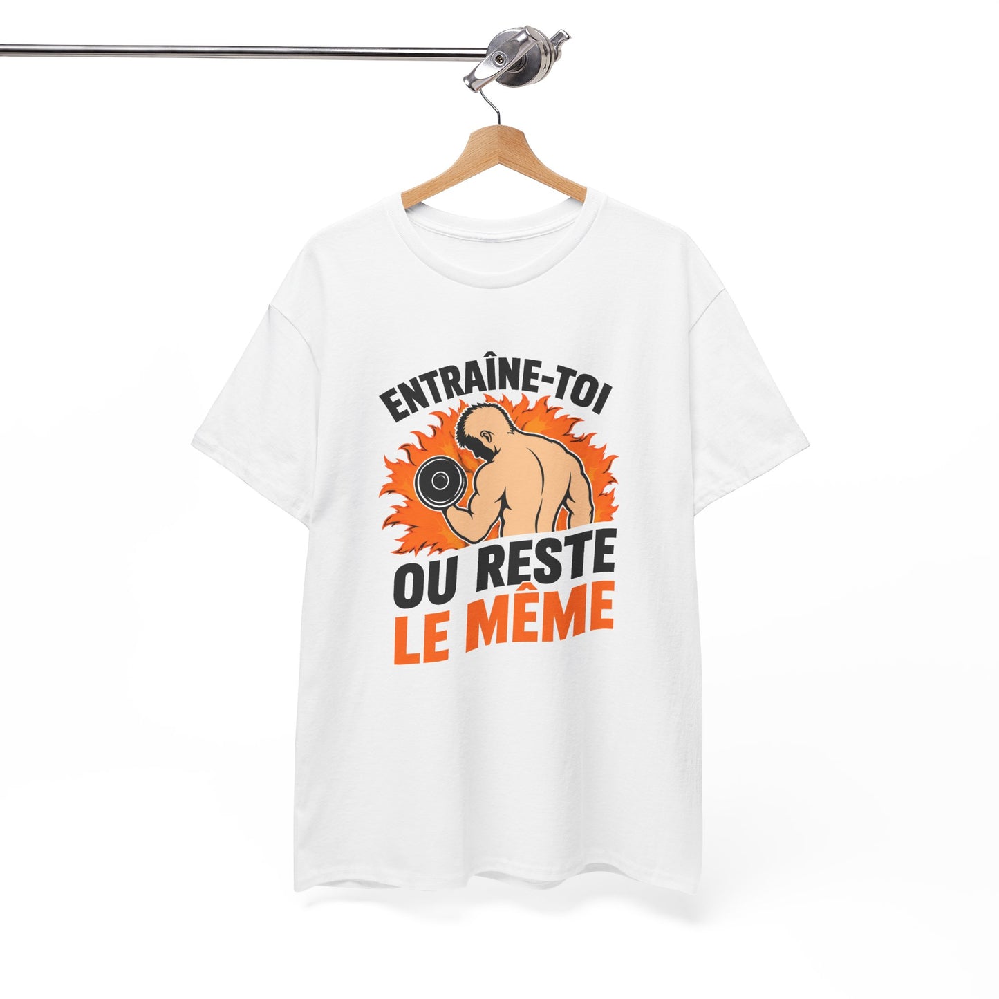 T-Shirt Homme Musculation Fitness – Entraînement Force Motivation Sport – Cadeau Muscu Homme