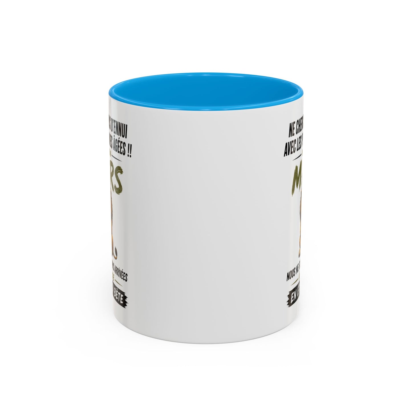 Tasse Humour Personnes Nées en Mars – Mug Lion Drôle Senior Retraité – Cadeau Anniversaire Homme Femme 325ml