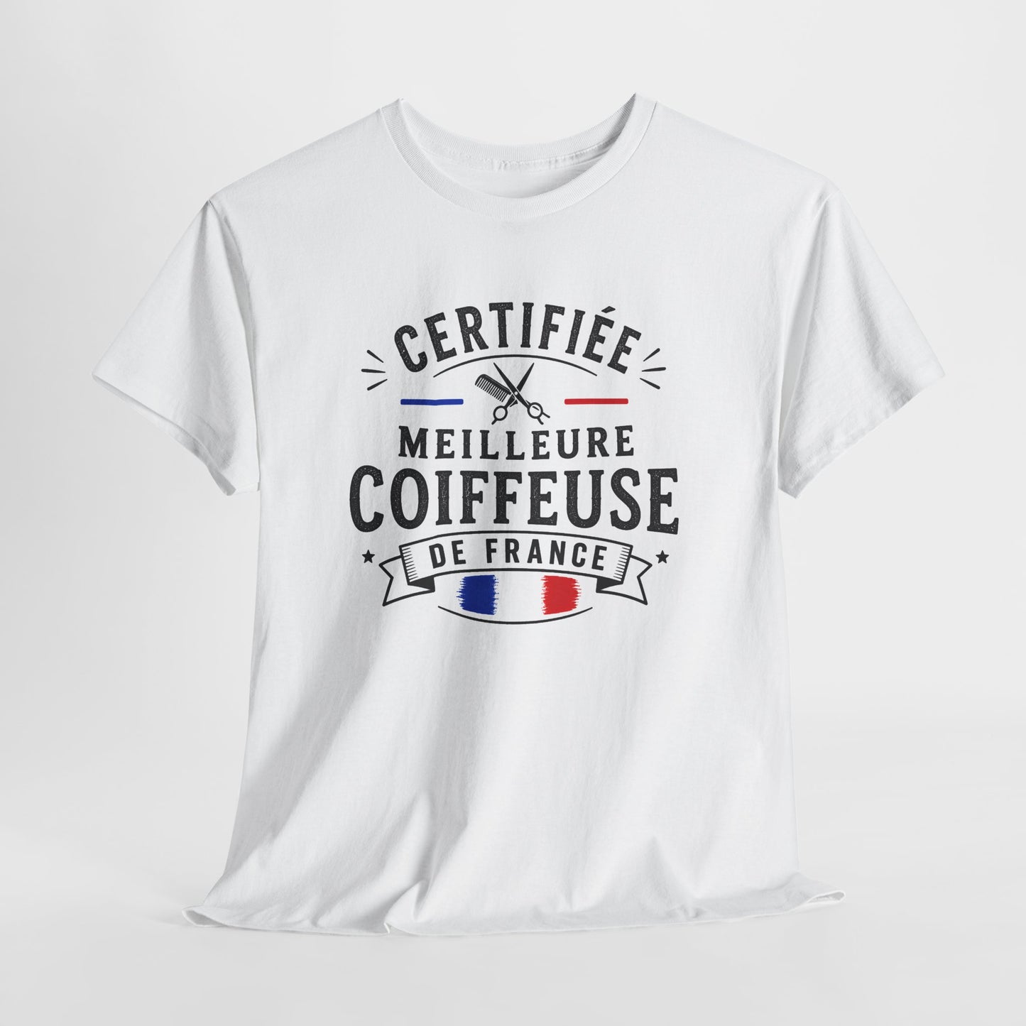 Tee Shirt Femme Coiffeuse Cadeau Métier Coiffure Professionnelle Salon Ciseaux Cheveux France