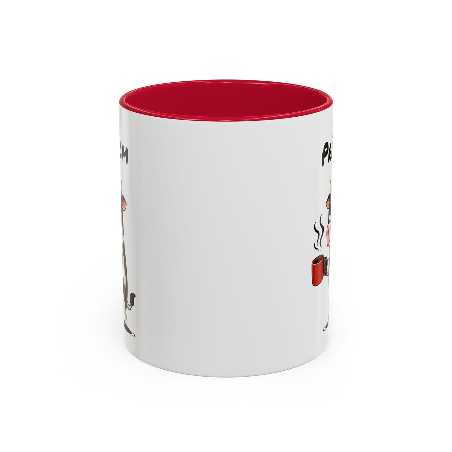 Mug Vache Fatiguée Personnalisable 325ml – Tasse Café Humour Animal Drôle Bureau Réveil Difficile Cadeau