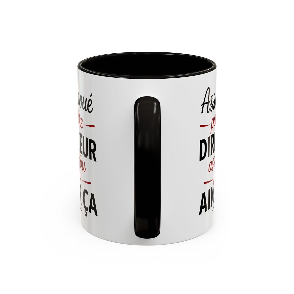 Mug Assez Doué pour Être Directeur Assez Fou pour Aimer Ça – Tasse Humour Directeur Homme – Cadeau Original Noir Bleu Rouge