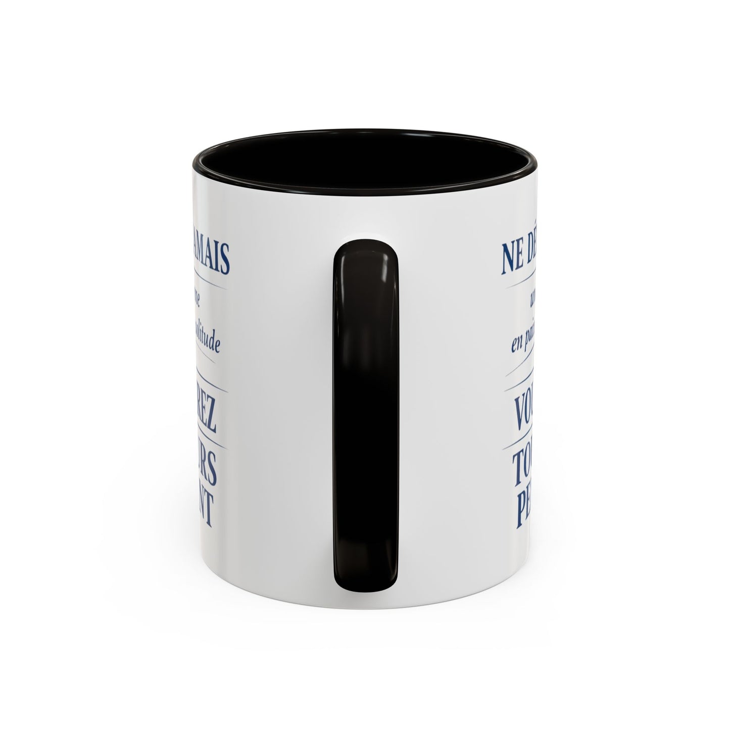 Mug Citation Inspirante – Tasse Motivation Solitude Force Intérieure – Cadeau Inspirant Homme Femme