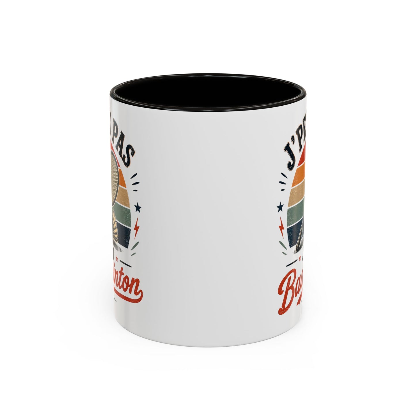 Tasse J’Peux Pas J’Ai Badminton – Mug Badminton Vintage Humoristique – Cadeau Joueur Homme Femme 325ml