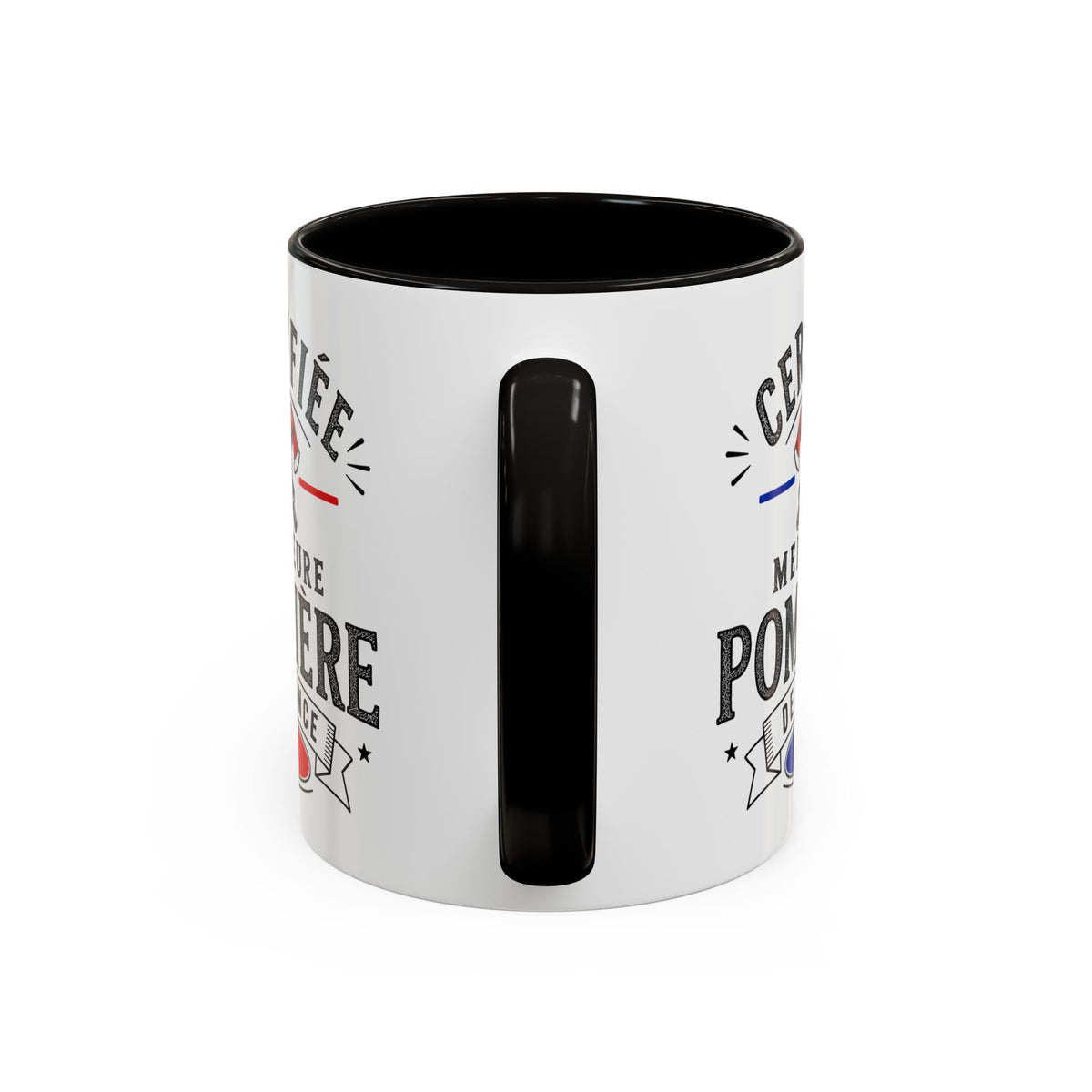 Mug Pompière Femme – Certifiée Meilleure Pompière de France – Tasse Métier – Cadeau Original Femme Pompier