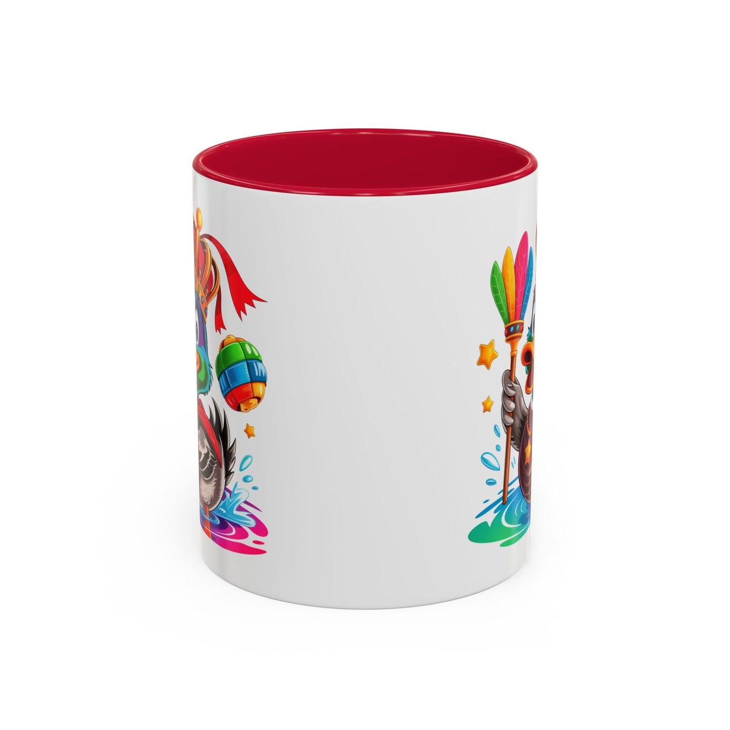 Mug Canard Roi Kawaii avec Couronne et Sceptre – Tasse Colorée et Originale Cadeau Amoureux des Animaux – Céramique 325ml