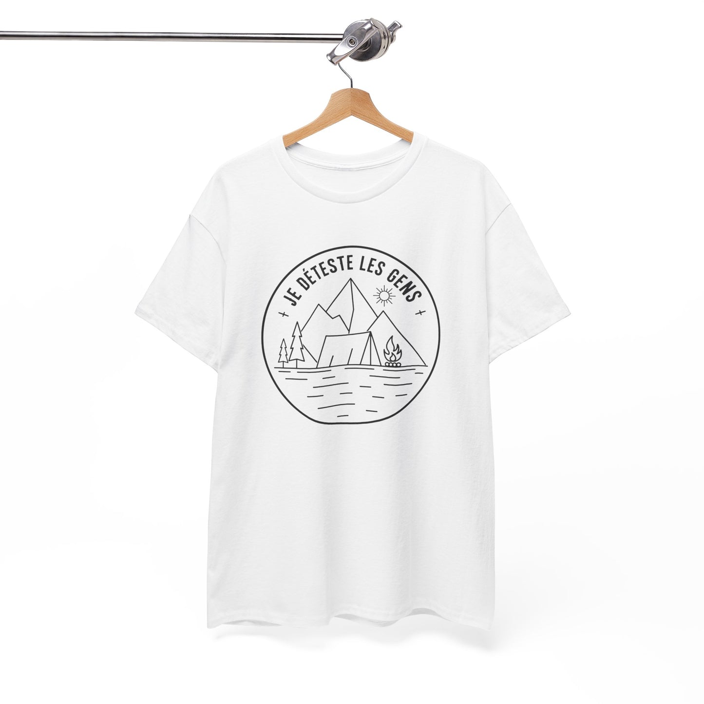T-Shirt Camping Homme et Femme – Cadeau Campeur Randonnée Montagne – Humour Amoureux Nature Plein Air – Idée Cadeau Outdoor
