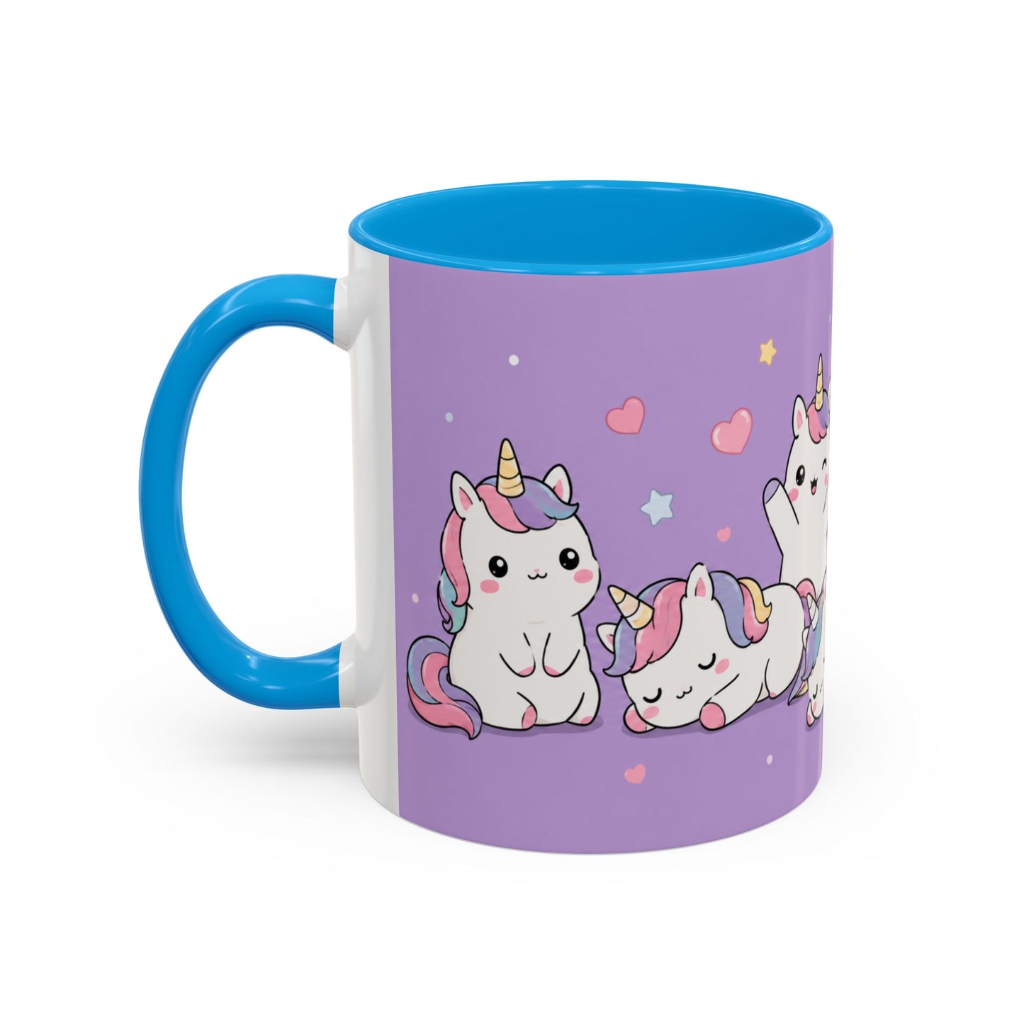 Tasse Licornes Kawaii – Mug Cute avec Petites Licornes Pastel – Cadeau Mignon Enfant Fille 325ml