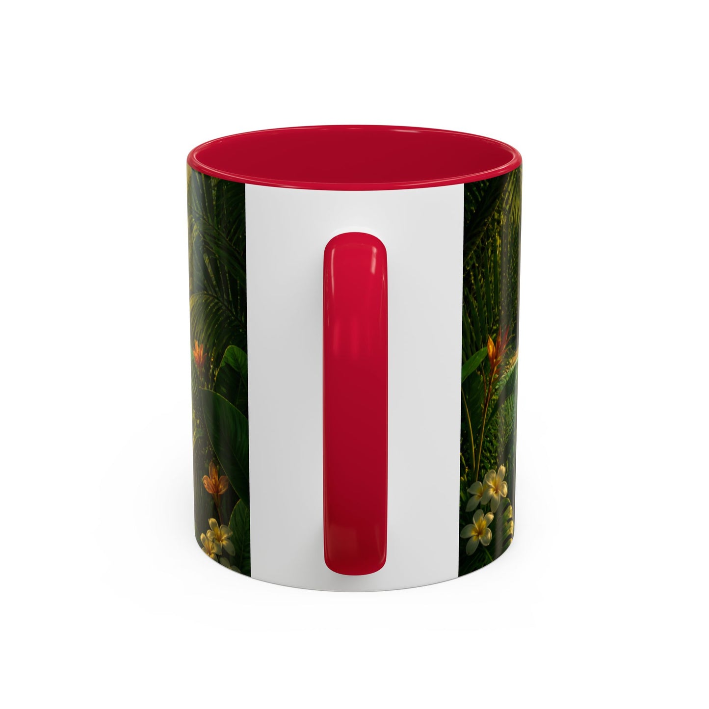 Tasse Plage Tropicale et Lagon – Mug Paysage Paradis Exotique – Design Nature et Palmiers – Céramique 325ml