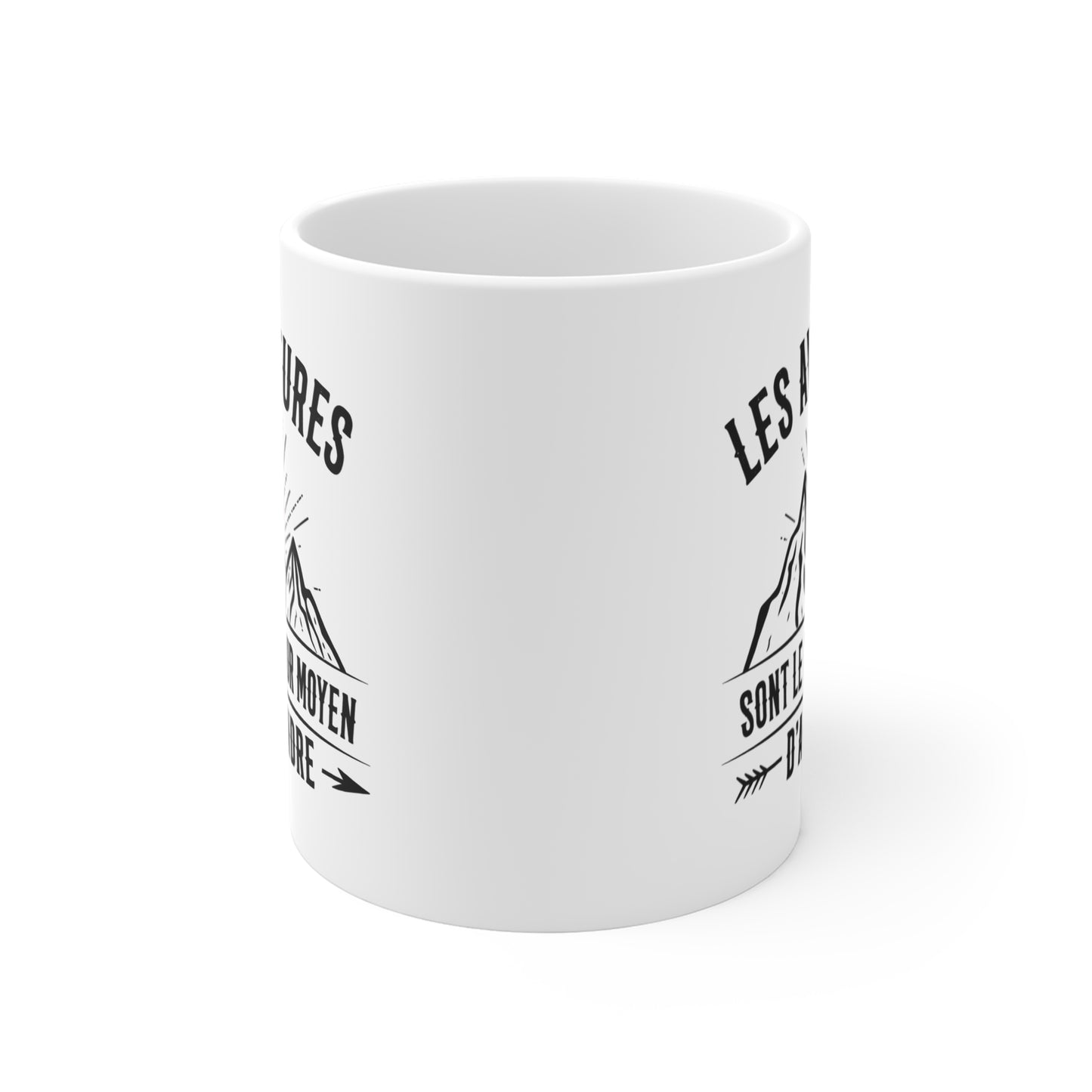 Mug Aventure Homme et Femme – Tasse Montagne Nature Voyage Randonnée – Idée Cadeau Aventurier Randonneur Passion Plein Air Camping – 325 ml