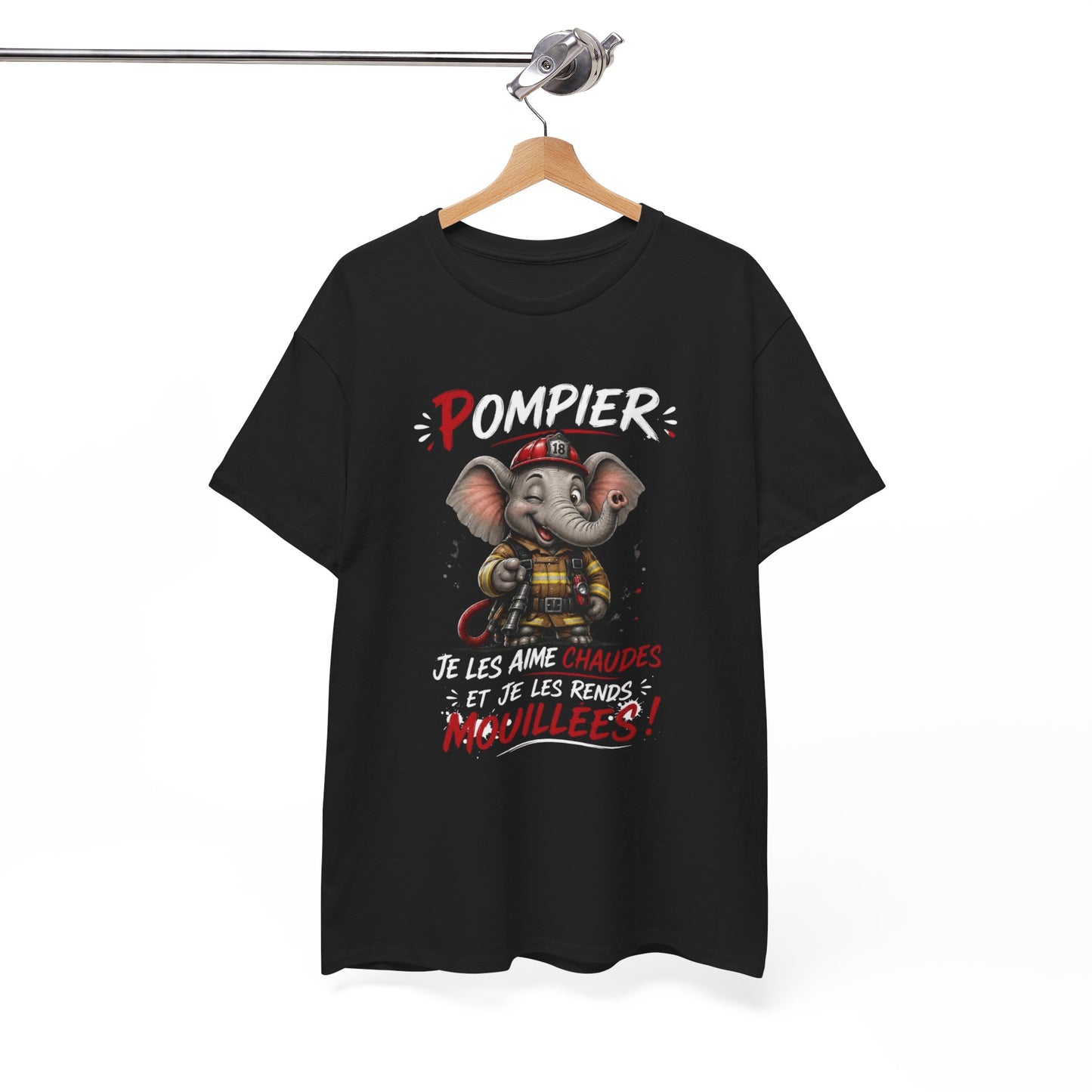Tee-Shirt Pompier Je Les Aime Chaudes Et Je Les Rends Mouillées – Cadeau Humour Sapeur-Pompier Homme Adulte