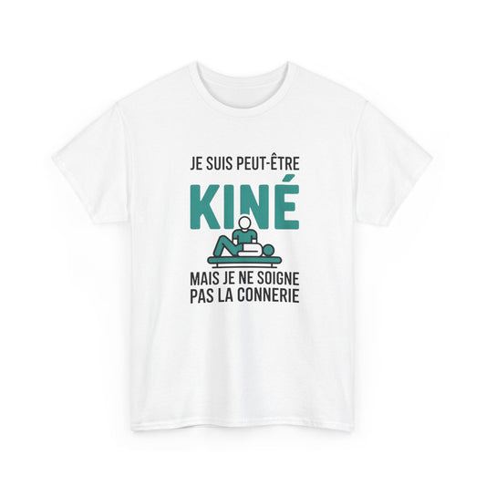 T-Shirt Kiné Humoristique Homme Femme – Tee Shirt Kinésithérapeute Drôle – Cadeau Massage Noir Blanc Gris