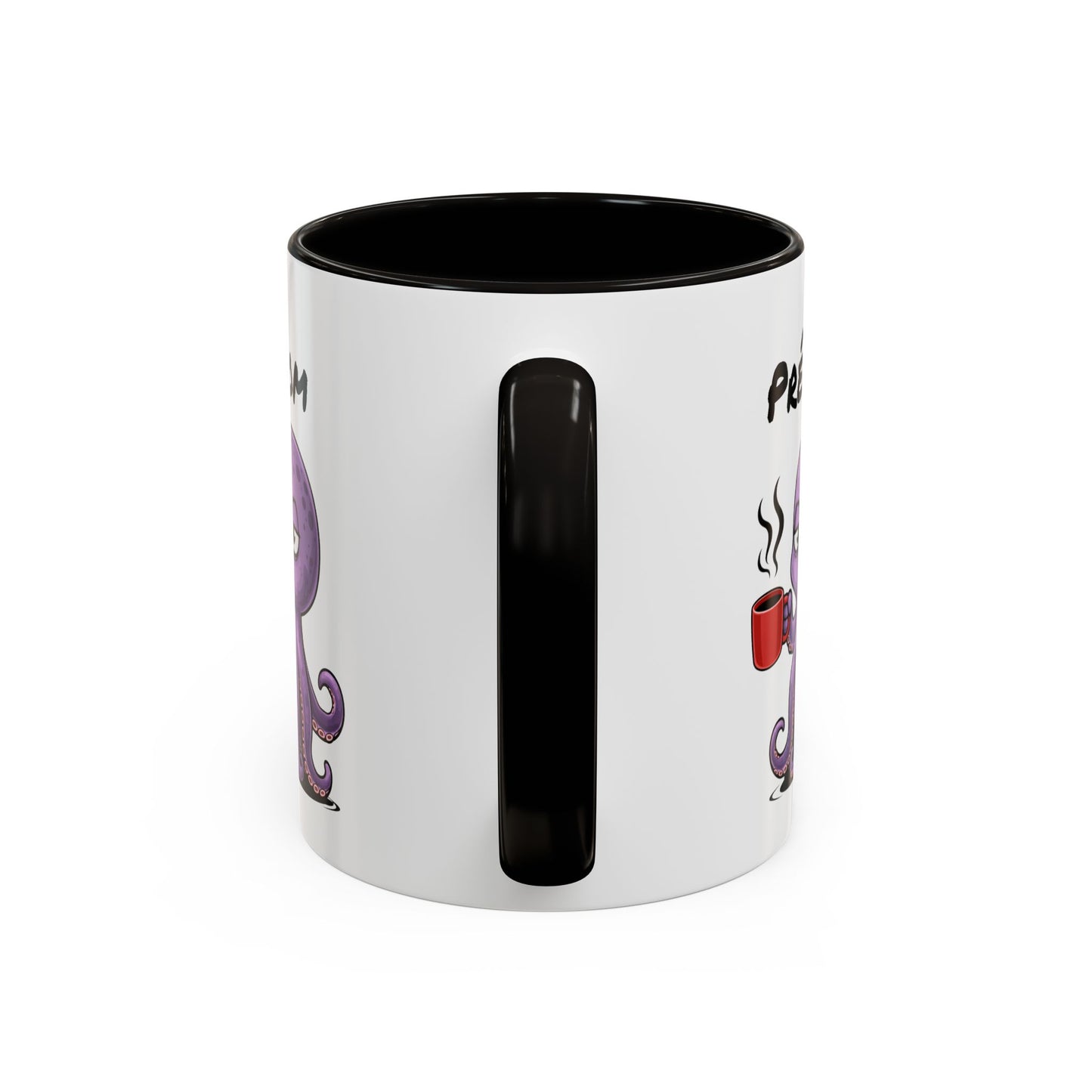 Mug Poulpe Fatigué Personnalisable 325ml – Tasse Café Humour Animal Marin Drôle Réveil Difficile Bureau