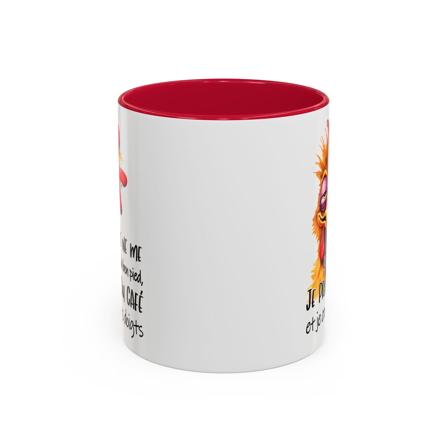 Tasse Je Ne Me Lève Pas Du Bon Pied Je Prends Du Café – Mug Humour Matin Drôle 325ml