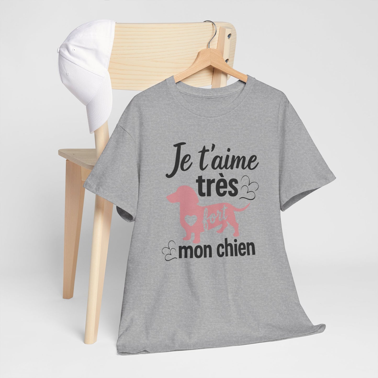 T-Shirt Chien Femme – Cadeau Amoureuse des Chiens – Maman de Chien Dog Mom – Humour Passion Animaux – Idée Cadeau