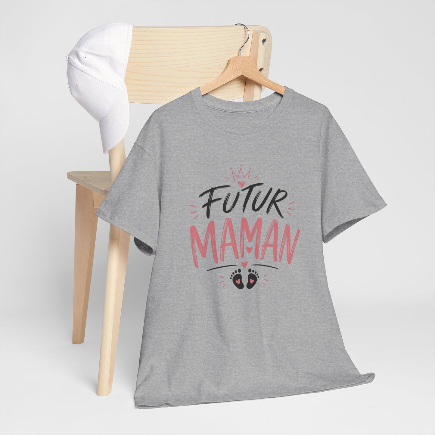 T-Shirt Femme Futur Maman – Tee Shirt Grossesse Cadeau Future Maman Bébé Naissance Idée Cadeau Femme Enceinte