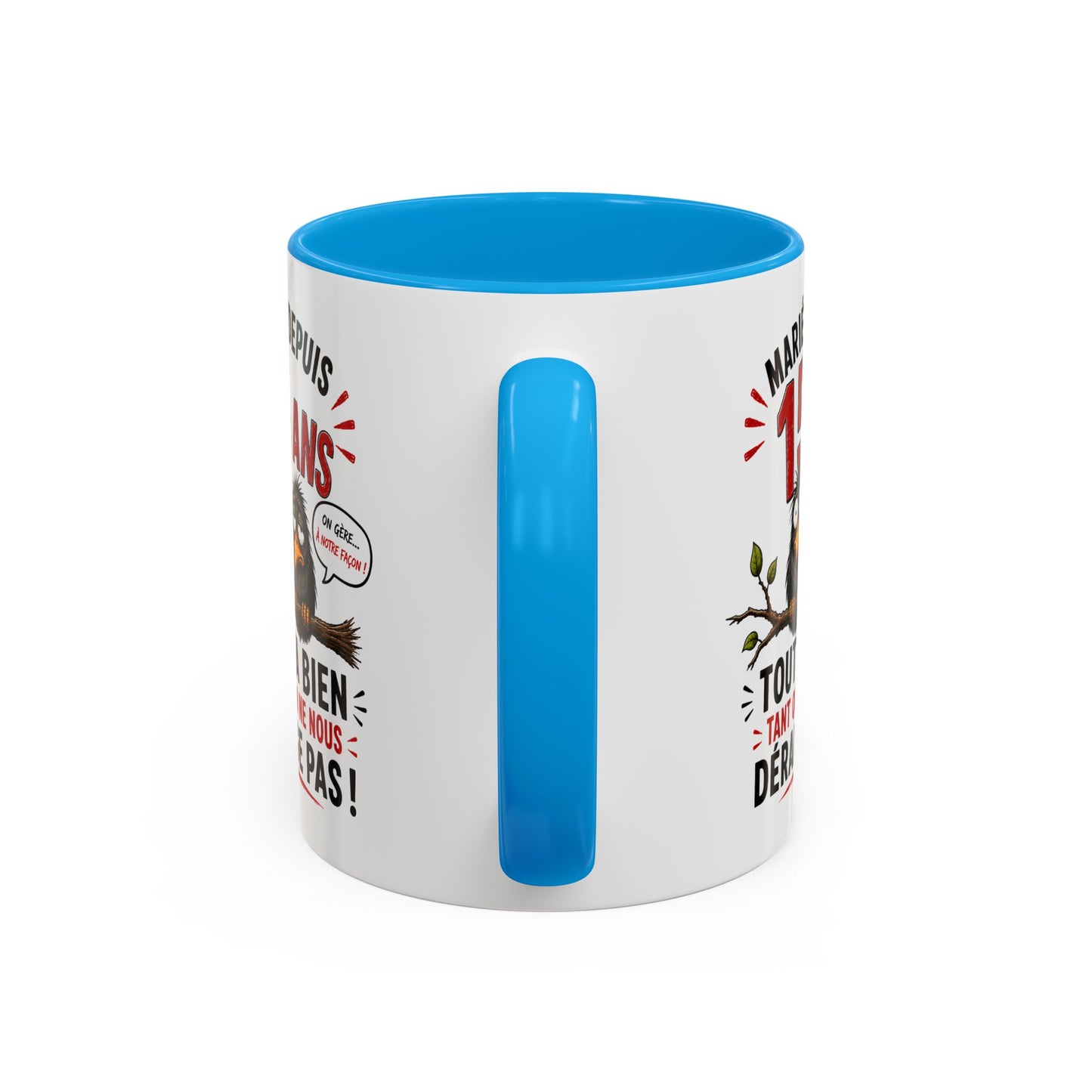 Tasse Mariés Depuis 15 Ans – Mug Humour Anniversaire de Mariage Homme Femme – Cadeau Couple 15 Ans de Mariage 325 ml