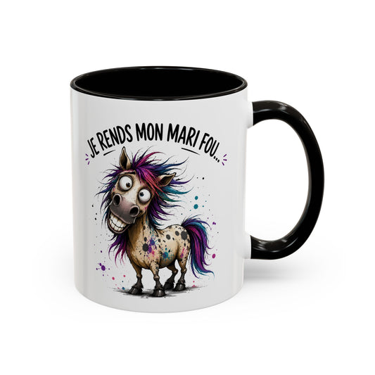 Tasse Je Rends Mon Mari Fou – Mug Humour Femme Mariage Couple – Cadeau Femme Mariée 325ml