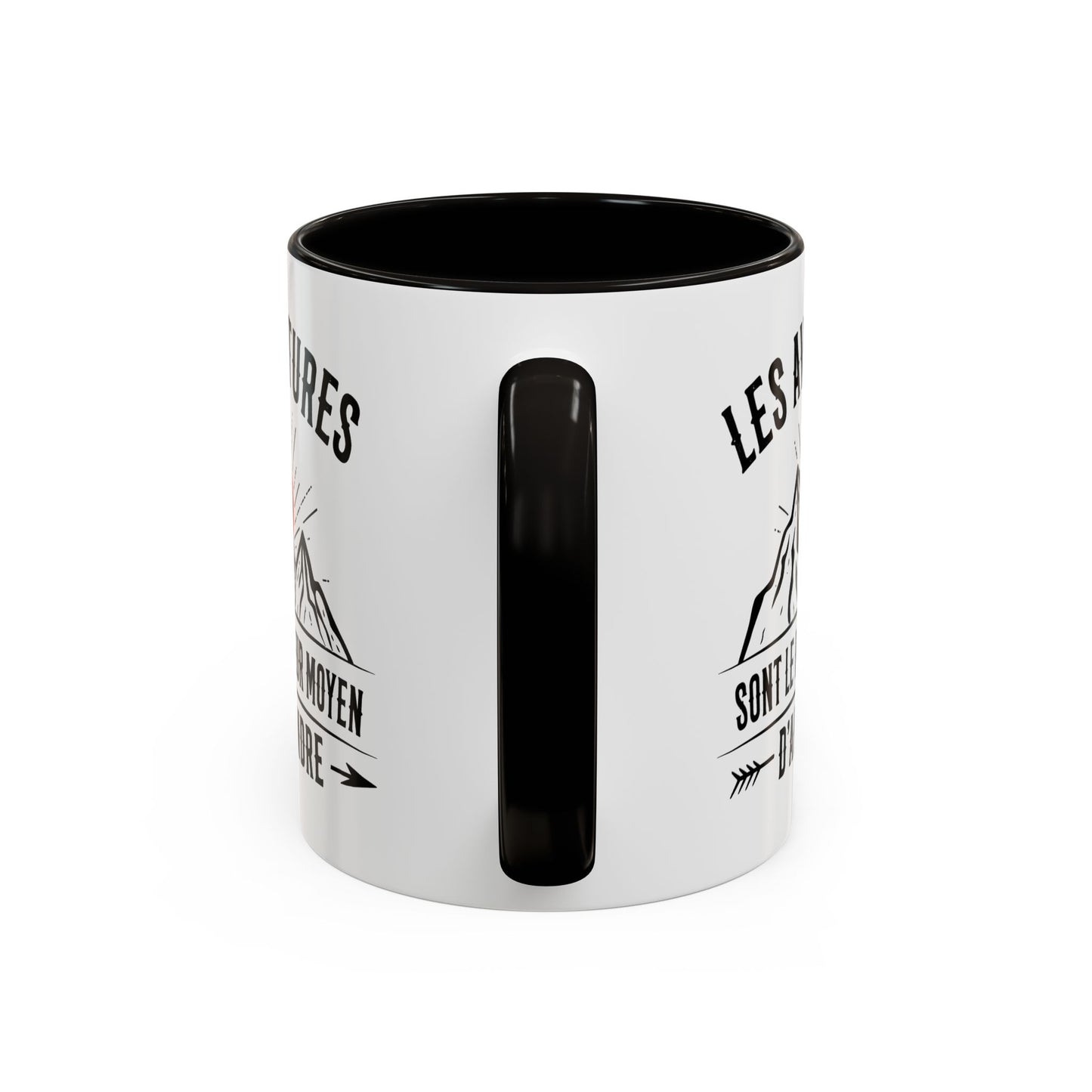 Tasse Camping Homme et Femme – Les Aventures sont le Meilleur Moyen d’Apprendre – Mug Montagne Nature Randonnée – Cadeau Original Campeur – 325 ml