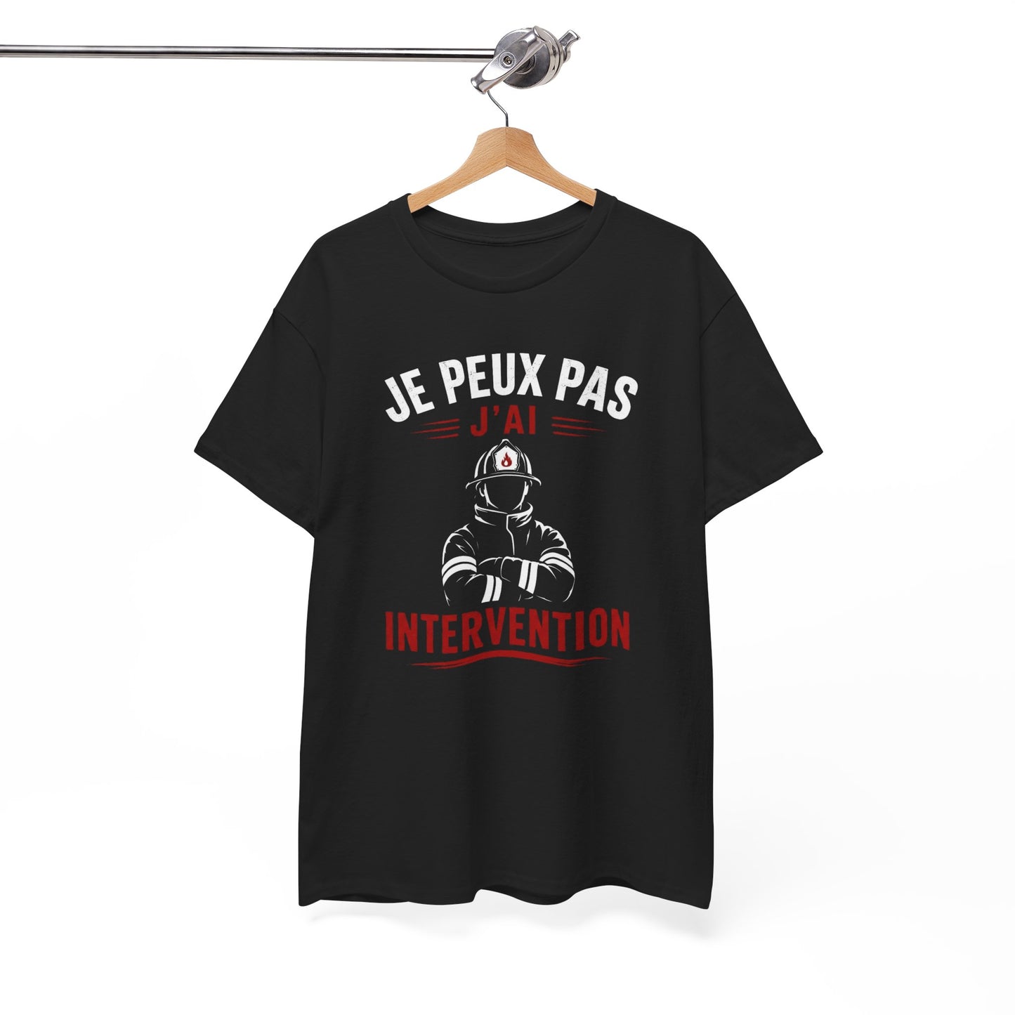 Tee-Shirt Pompier Homme et Femme – Sapeur-Pompier Intervention Secours – Cadeau Original pour Pompier Professionnel ou Volontaire