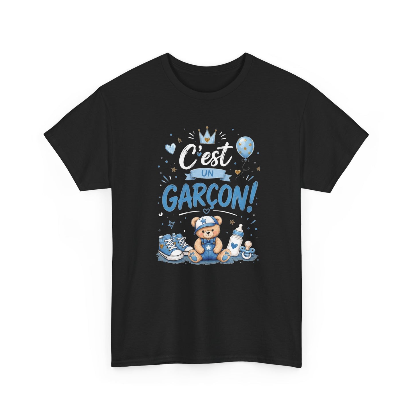Tee Shirt Annonce Grossesse Homme et Femme Révélation Sexe Enfant C'est Un Garçon Future Maman Futur Papa Cadeau