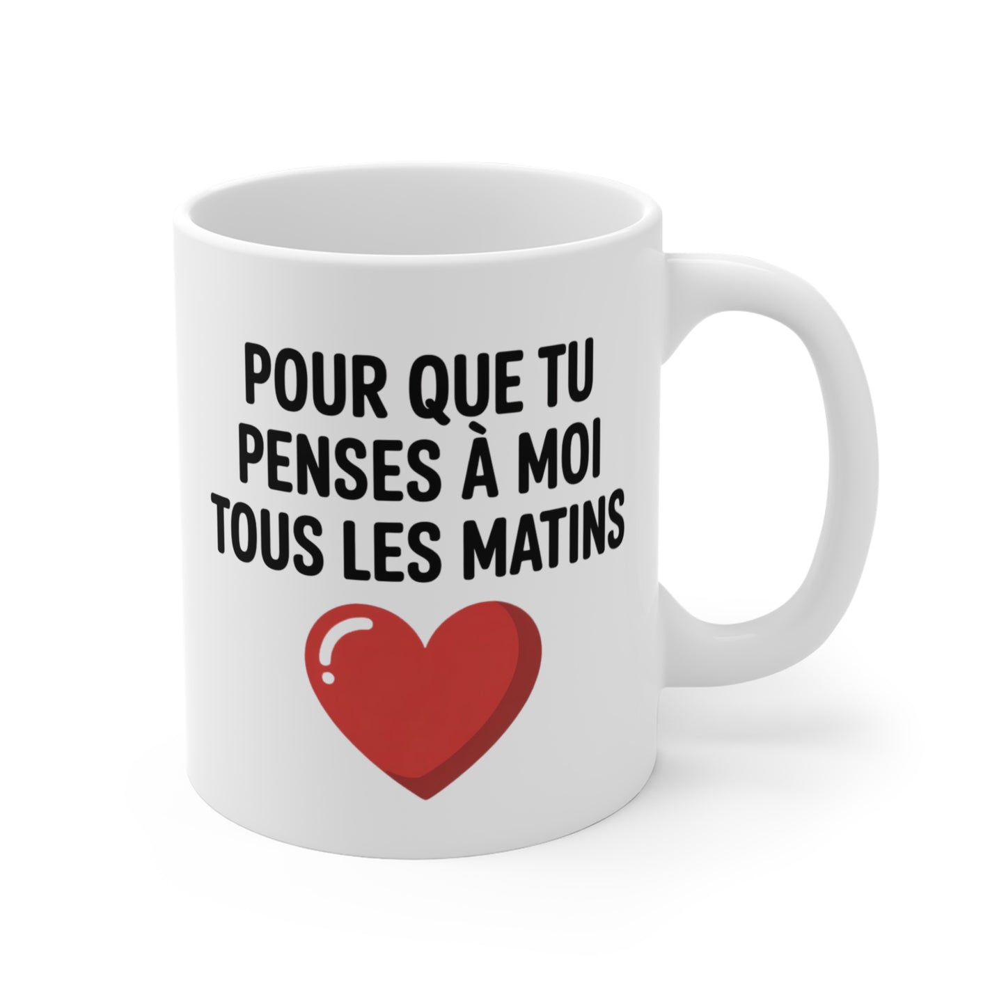 Mug Amour Message Romantique – Tasse Céramique 325ml Cadeau Couple – Idée Saint Valentin