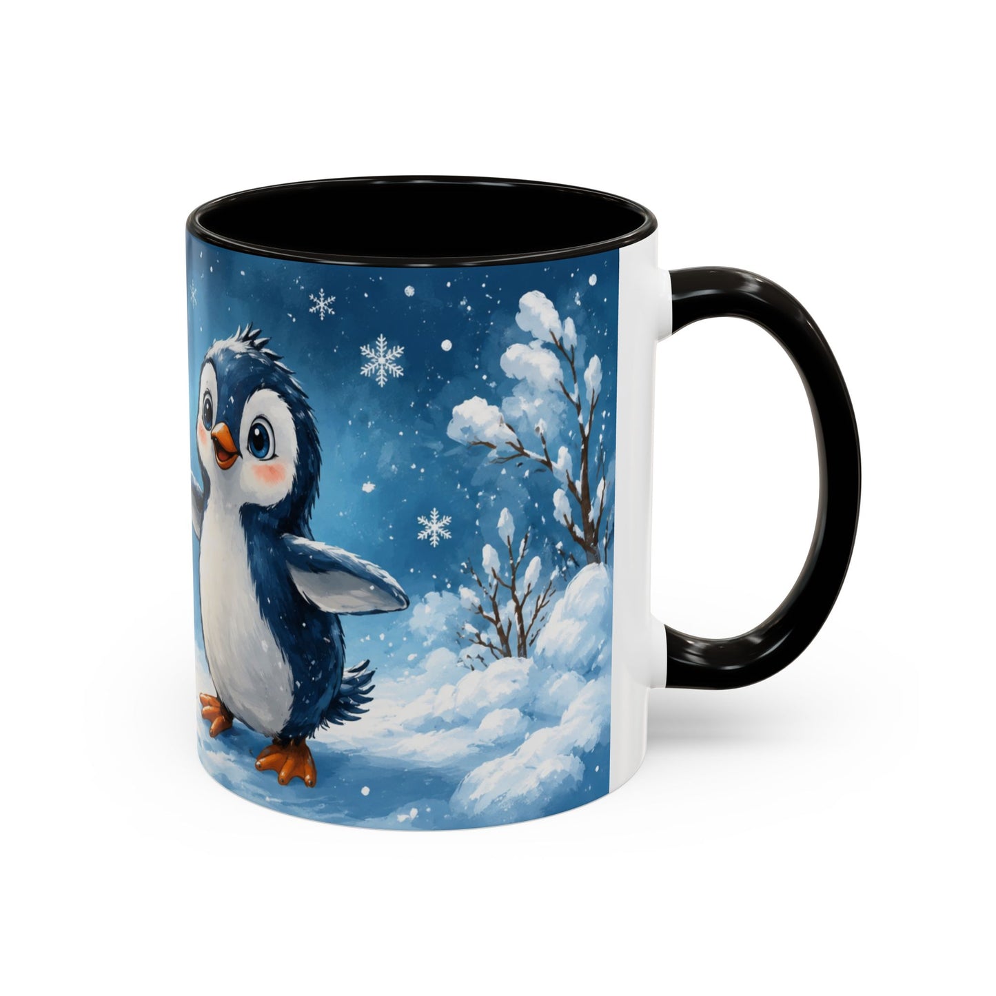 Tasse Reste Calme et Avance à Petits Pas – Mug Pingouin Motivation Positive Hiver 325ml