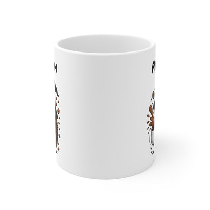 Tasse Personnalisable Hérisson Sorcière – Mug Halloween Prénom 325ml – Cadeau Fantaisie Original