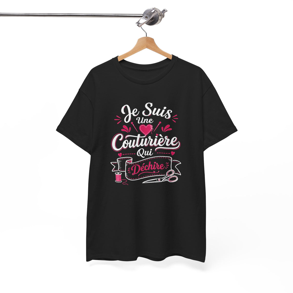 Tee Shirt Femme Couturière – Je Suis une Couturière Qui Déchire – T-Shirt Humour Couture Idée Cadeau Couturière