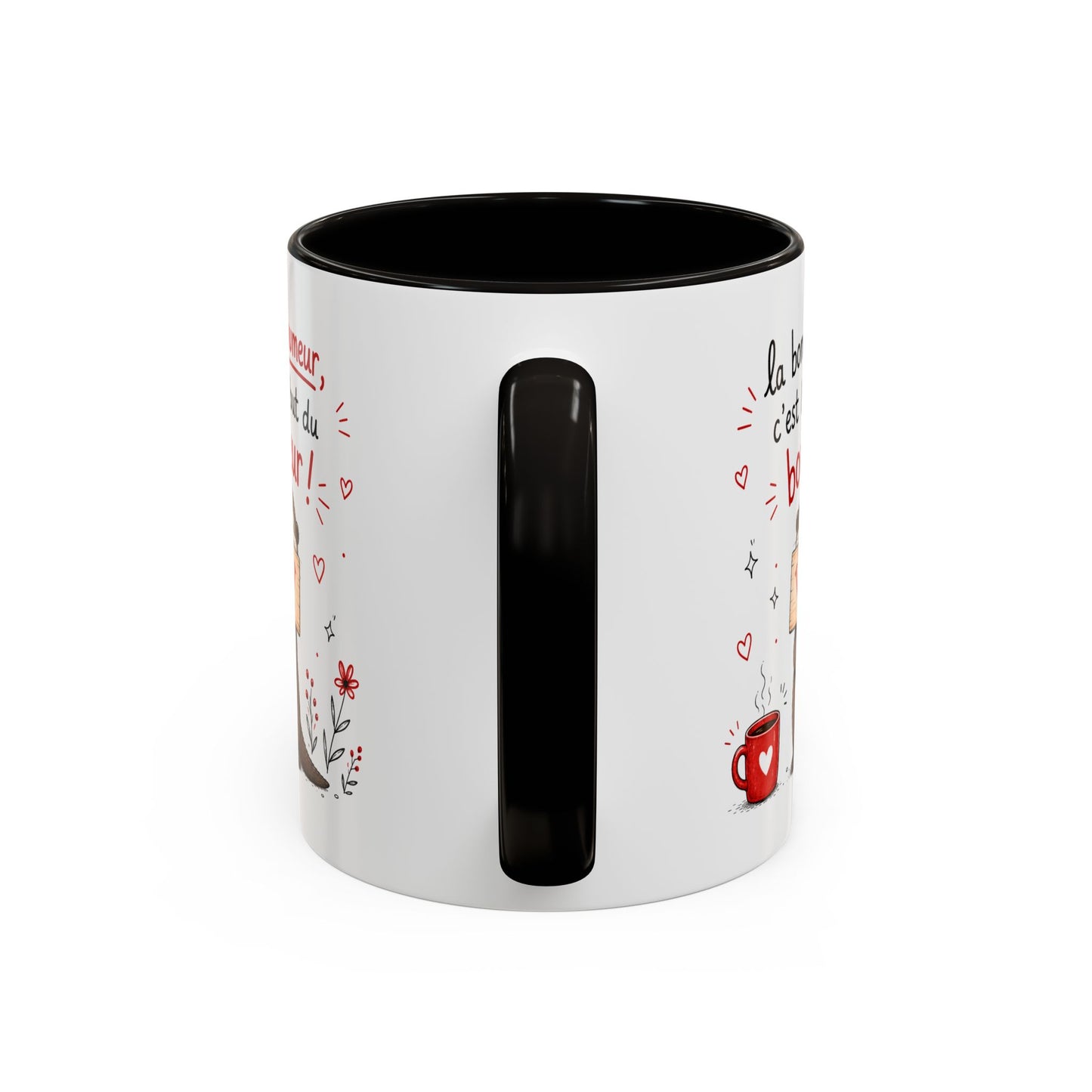 Tasse La Bonne Humeur c’est le Début du Bonheur – Mug Loutre Positive – Cadeau Motivation Homme Femme 325ml