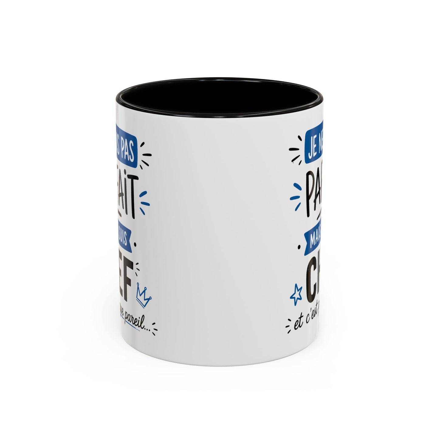 Tasse Je Ne Suis Pas Parfait Mais Je Suis Chef – Mug Humour Travail Management – Cadeau Chef Responsable 325ml
