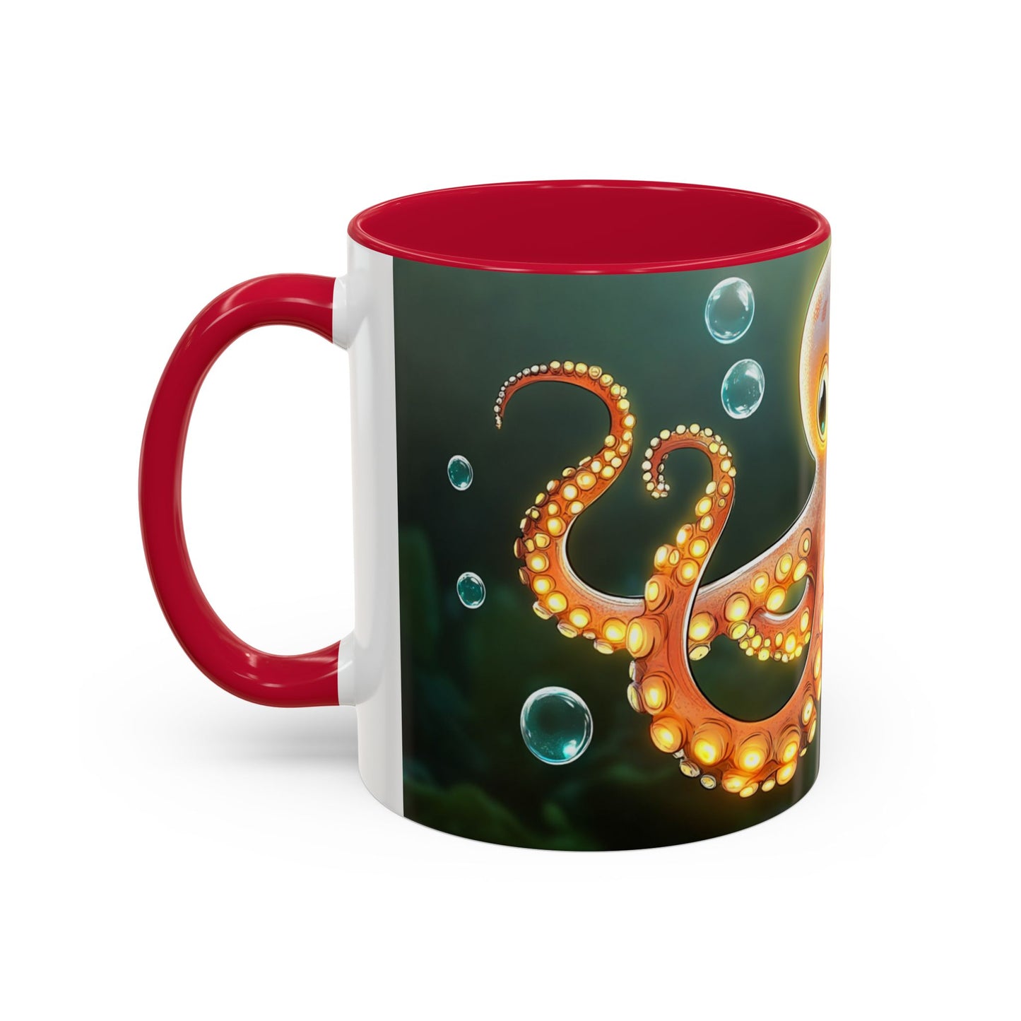 Mug Poulpe Kawaii – Tasse Pieuvre Mignonne Cartoon Océan Sous-Marin – Cadeau Animaux Marins 325ml