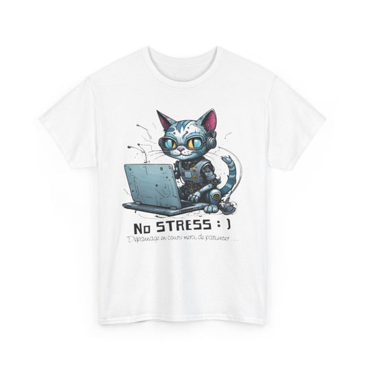 Tee Shirt Unisex Dépannage en cours merci de patienter... Chat idée cadeau humour fun drôle amusant homme femme