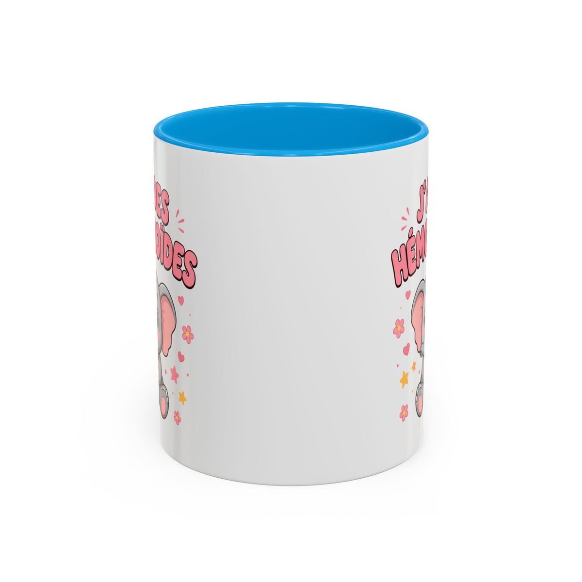 Mug J’ai des Hémorroïdes – Tasse Humour avec Éléphant – Cadeau Drôle et Décalé Homme et Femme