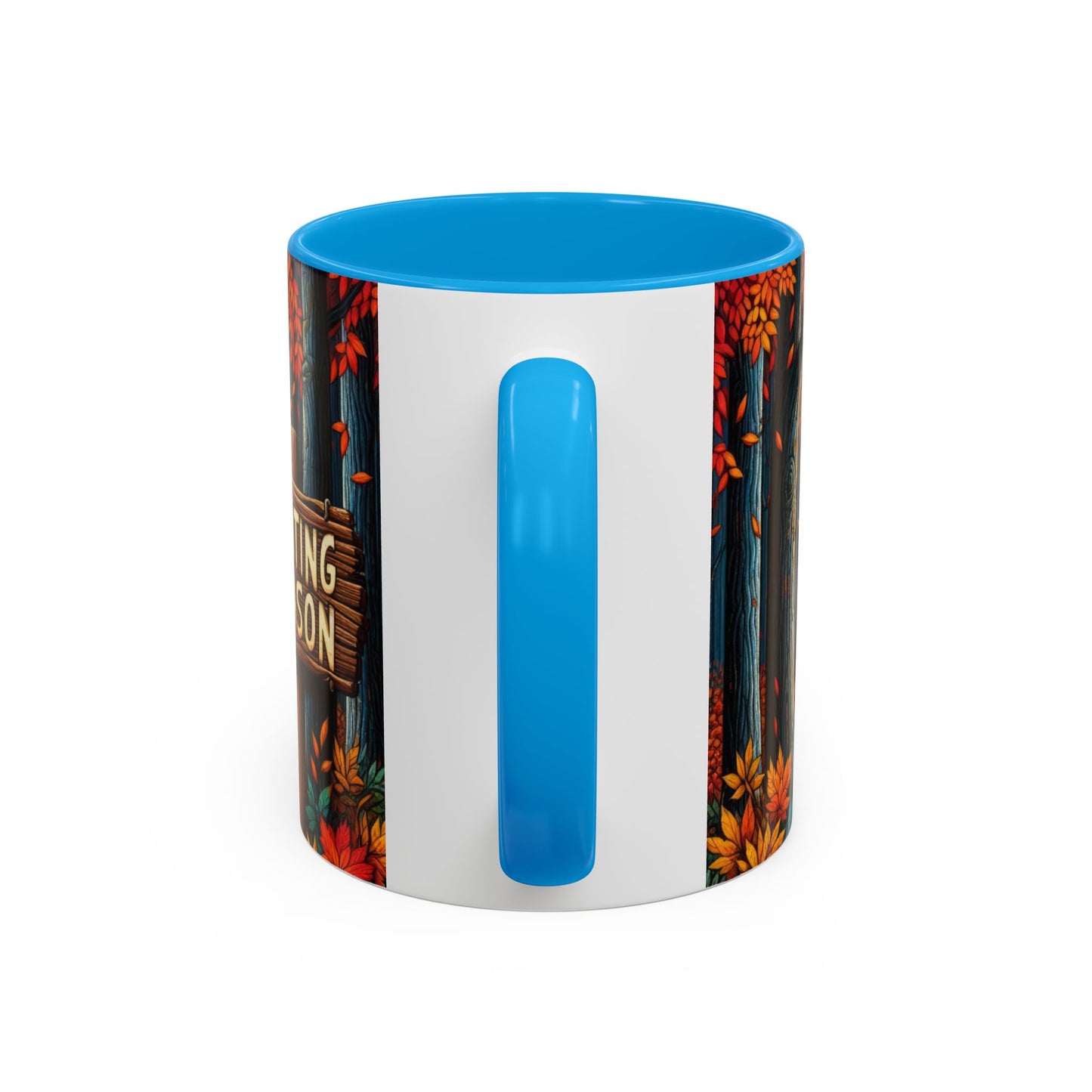 Tasse Hunting Season avec Cerf – Mug Automnal Forêt et Feuilles d’Automne – Cadeau Passion Chasse Nature 325ml