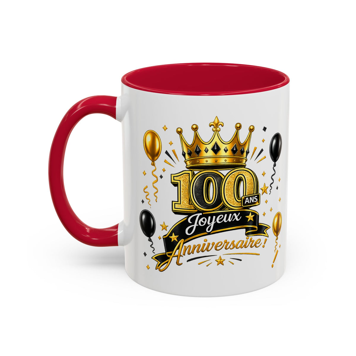 Mug Joyeux 100 Ans – Tasse Anniversaire 100 Ans – Cadeau Original pour Femme Homme – Idée Cadeau 100e Anniversaire