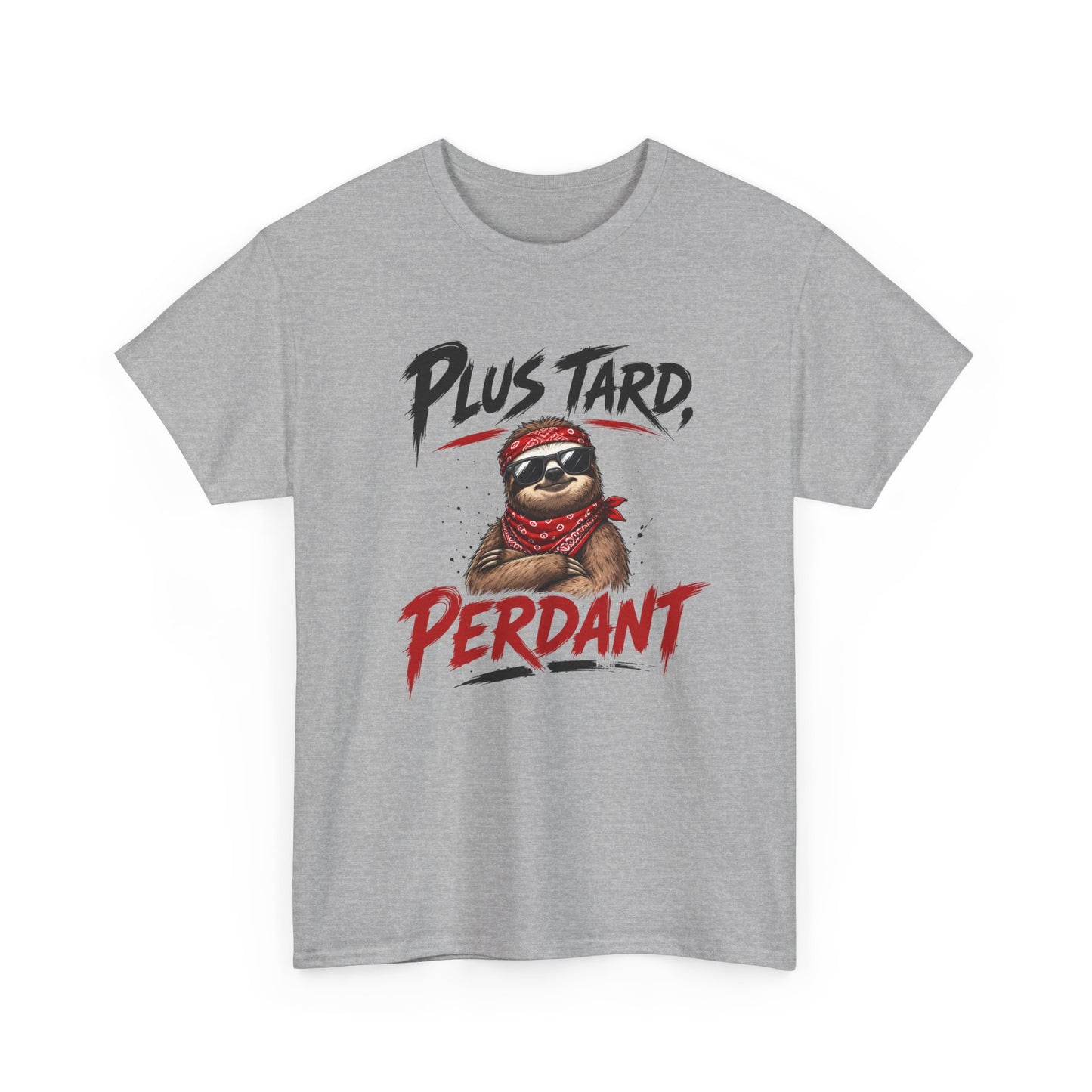 Tee-Shirt Homme Femme Plus Tard, Perdant – Paresseux Cool Humoristique – Cadeau Humour Adulte