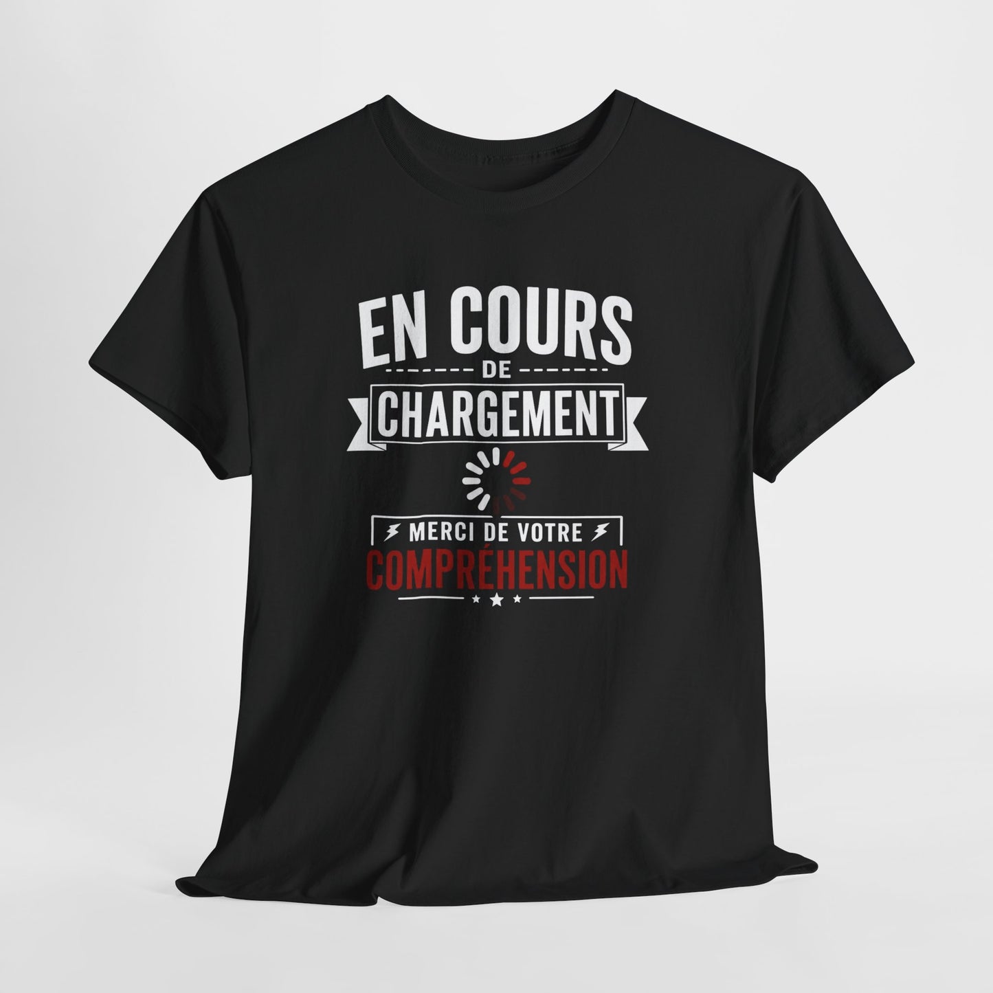 T-Shirt Humour En Cours de Chargement – Tee Shirt Drôle Bug Patience Geek Informatique Adulte Idée Cadeau