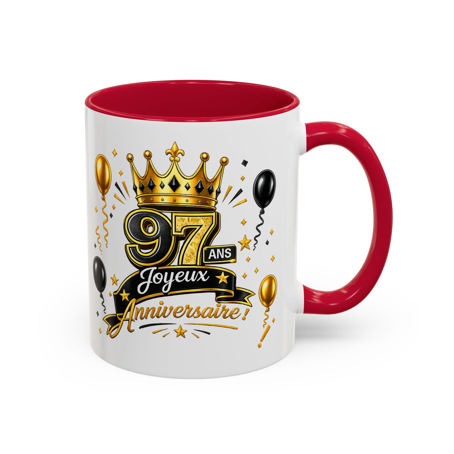 Mug Joyeux 97 Ans – Tasse Anniversaire 97 Ans – Cadeau Original pour Femme Homme – Idée Cadeau 97e Anniversaire