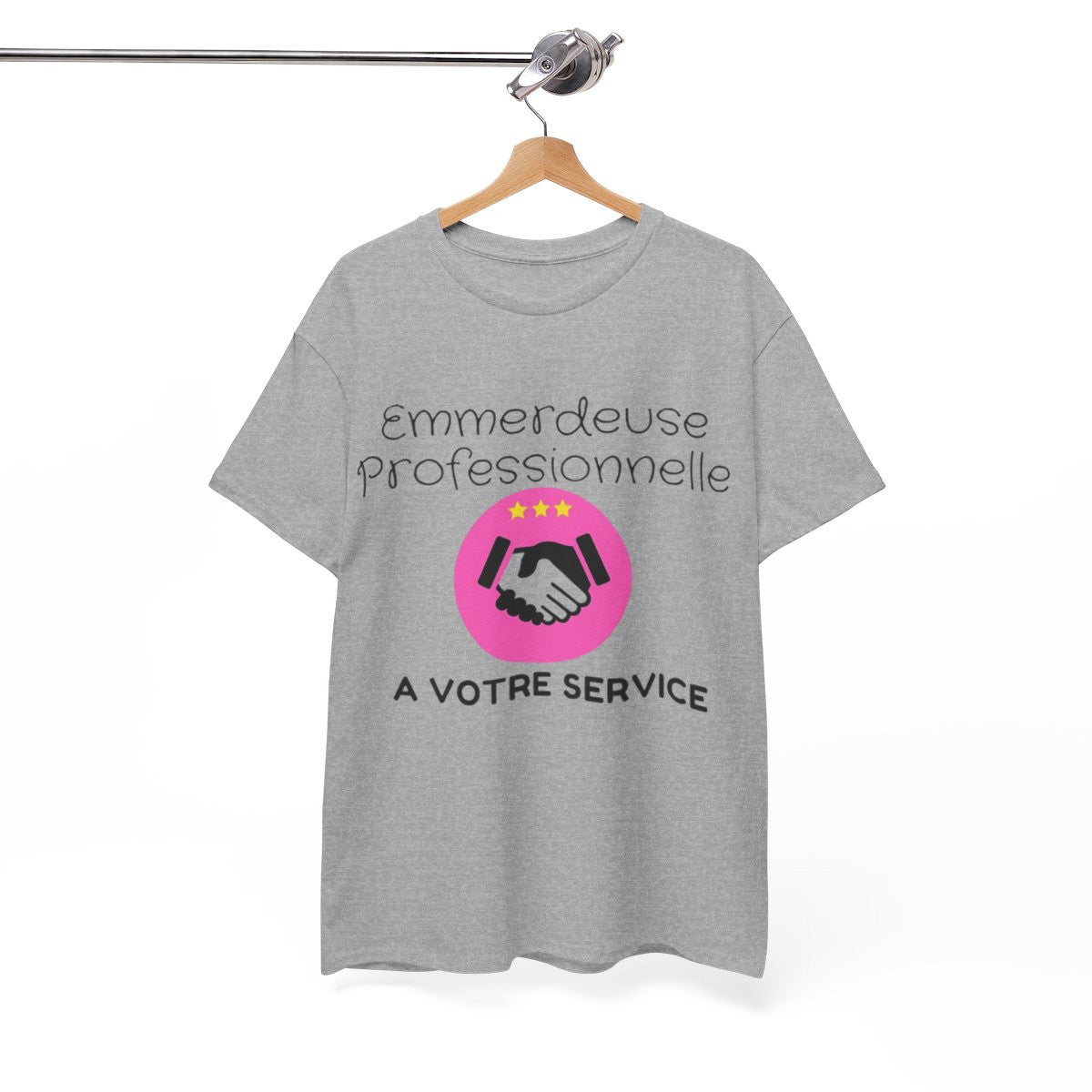 Tee Shirt Femme Emmerdeuse Professionnelle A votre service idée cadeau humour drôle fun amusant