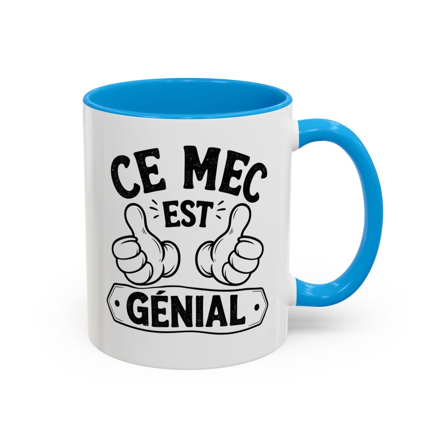 Mug Humour Homme – Ce Mec Est Génial – Tasse Drôle et Fun Cadeau Original Céramique 325ml Noir