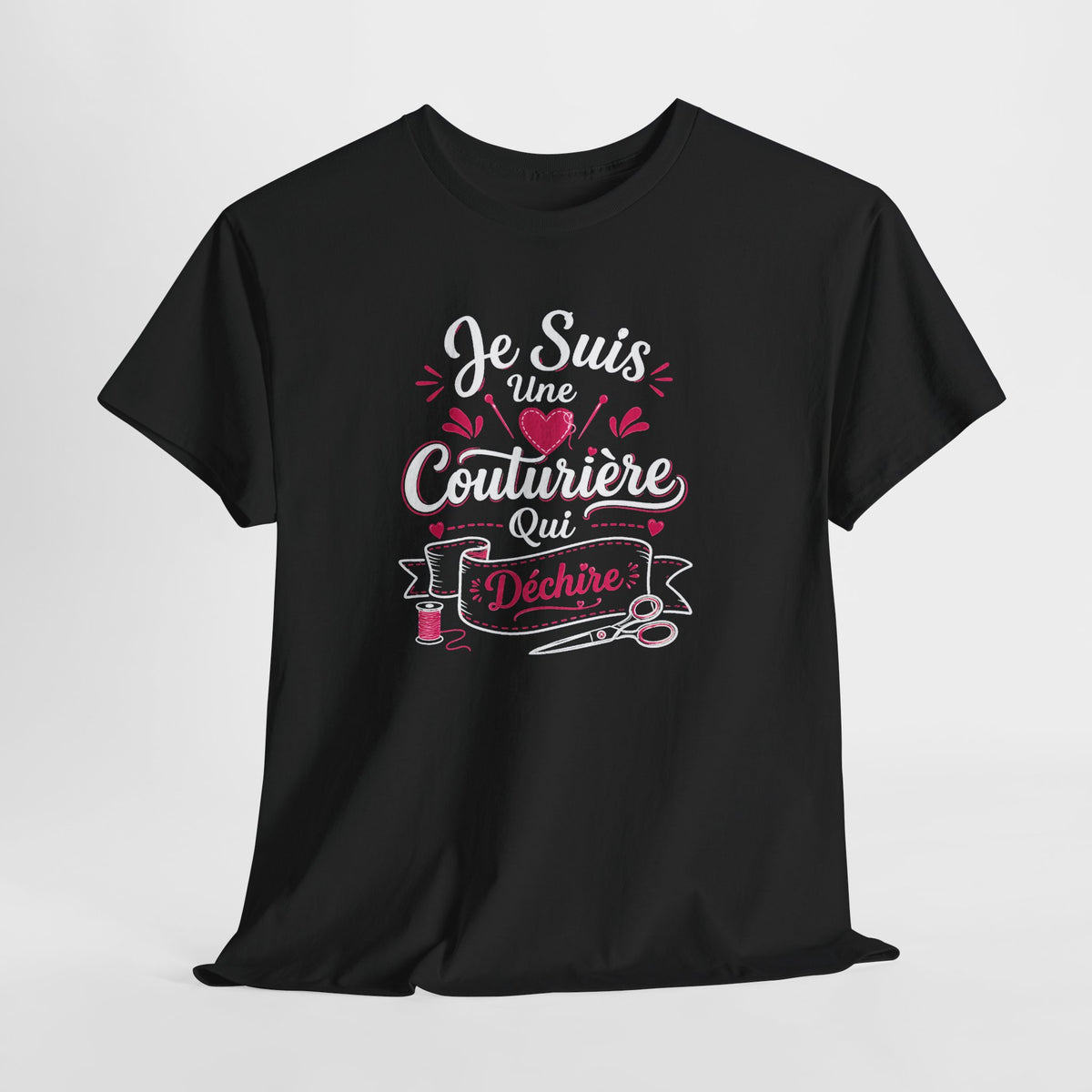 Tee Shirt Femme Couturière – Je Suis une Couturière Qui Déchire – T-Shirt Humour Couture Idée Cadeau Couturière