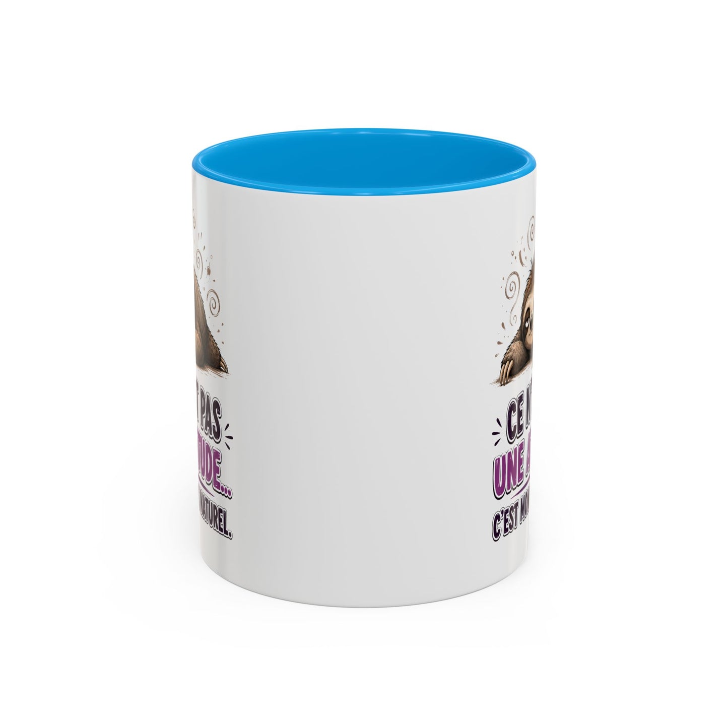 Tasse Paresseux Drôle Homme Femme – Mug Ce n'est pas une attitude c'est mon état naturel – Cadeau Humour 325 ml