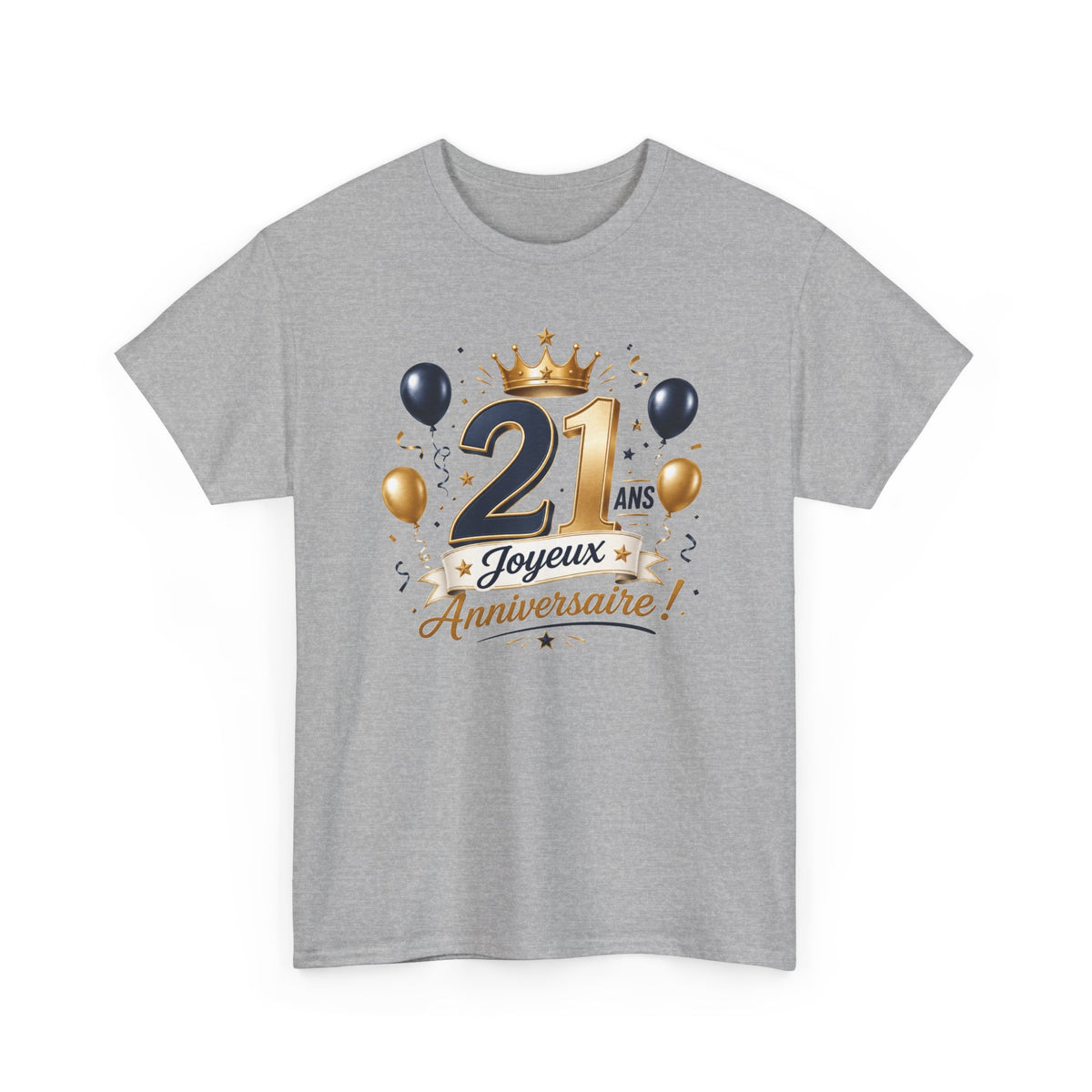 Tee Shirt Anniversaire 21 Ans Homme et Femme Joyeux Anniversaire Cadeau 21 Ans Idée Cadeau Adulte