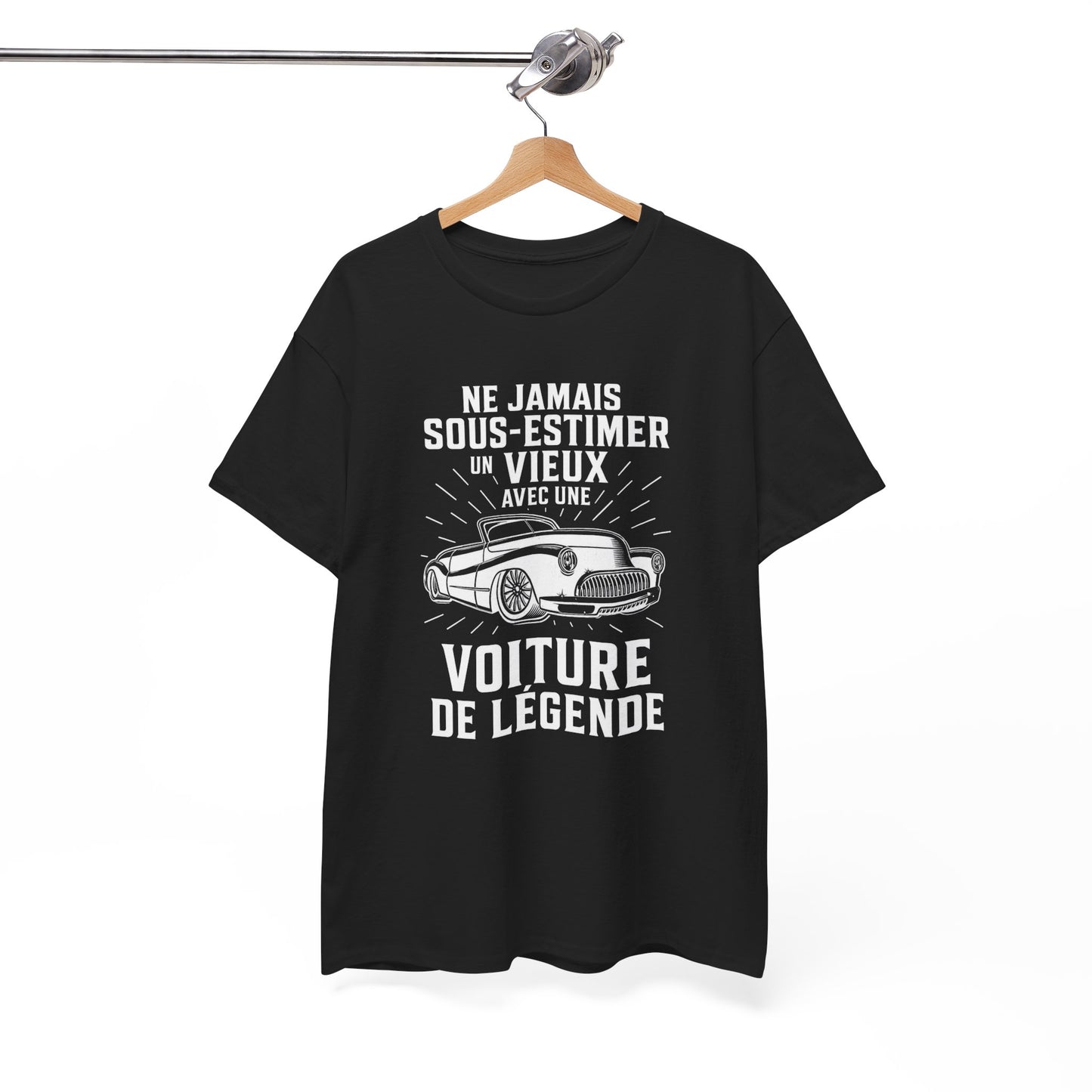 T-Shirt Voiture Ancienne Homme et Femme – Cadeau Passionné Automobile Vintage – Humour Auto de Légende – Collectionneur Mécanique