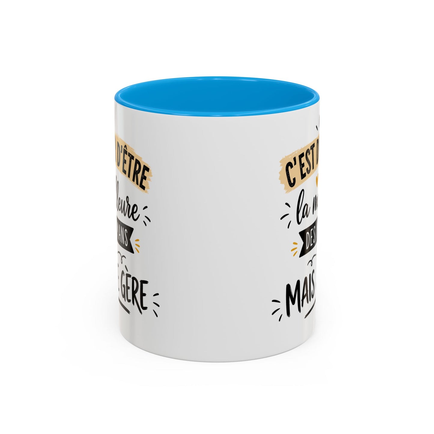 Tasse C’Est Dur D’Être La Meilleure Des Mamans Mais Je Gère – Mug Humour Maman Vintage – Cadeau Fête des Mères 325ml