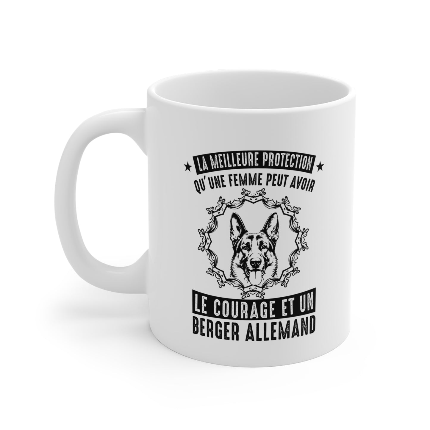 Mug Berger Allemand pour Femme – Tasse Humour Chien – Cadeau Maîtresse et Amoureuse des Bergers Allemands – Idée Cadeau Femme Passionnée de Chiens – 325 ml